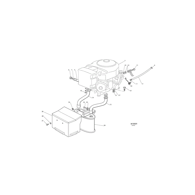 Castel / Twincut / Lawnking TC102HYDRO (TC 102 Hydro Lawn Tractor) Parts Diagram, Page 10