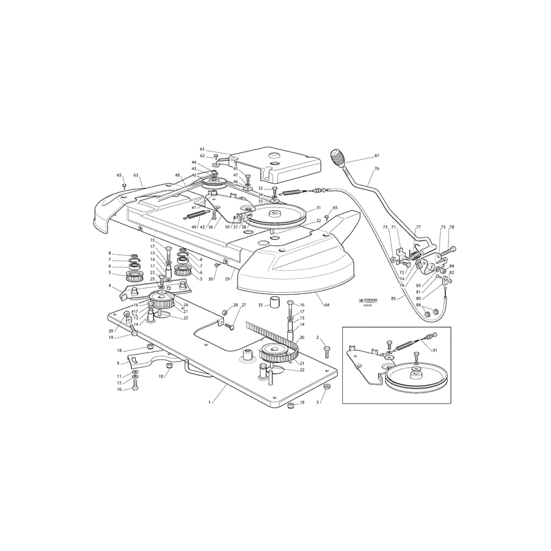 Castel / Twincut / Lawnking TC102HYDRO (TC 102 Hydro Lawn Tractor) Parts Diagram, Page 13