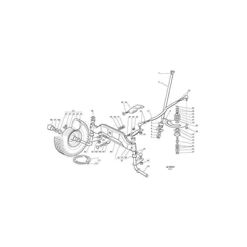 Castel / Twincut / Lawnking TCB102HYDRO (TCB 102 Hydro Lawn Tractor) Parts Diagram, Page 3
