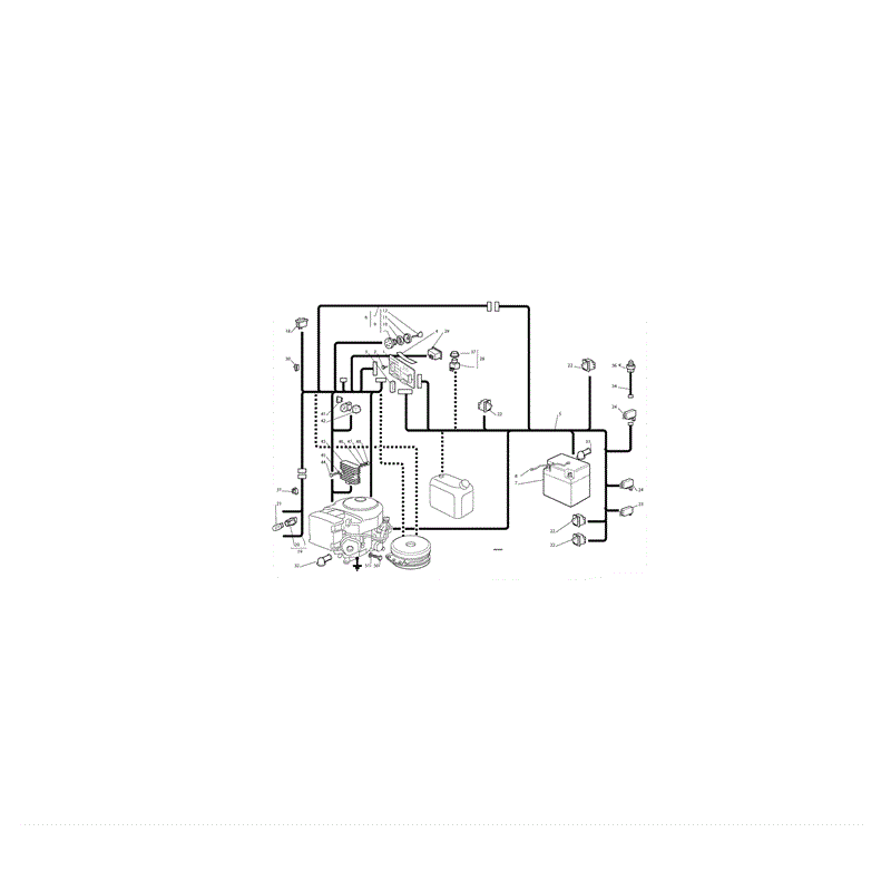 Castel / Twincut / Lawnking TCB122HYDRO (TCB 122 Hydro Lawn Tractor) Parts Diagram, Page 14