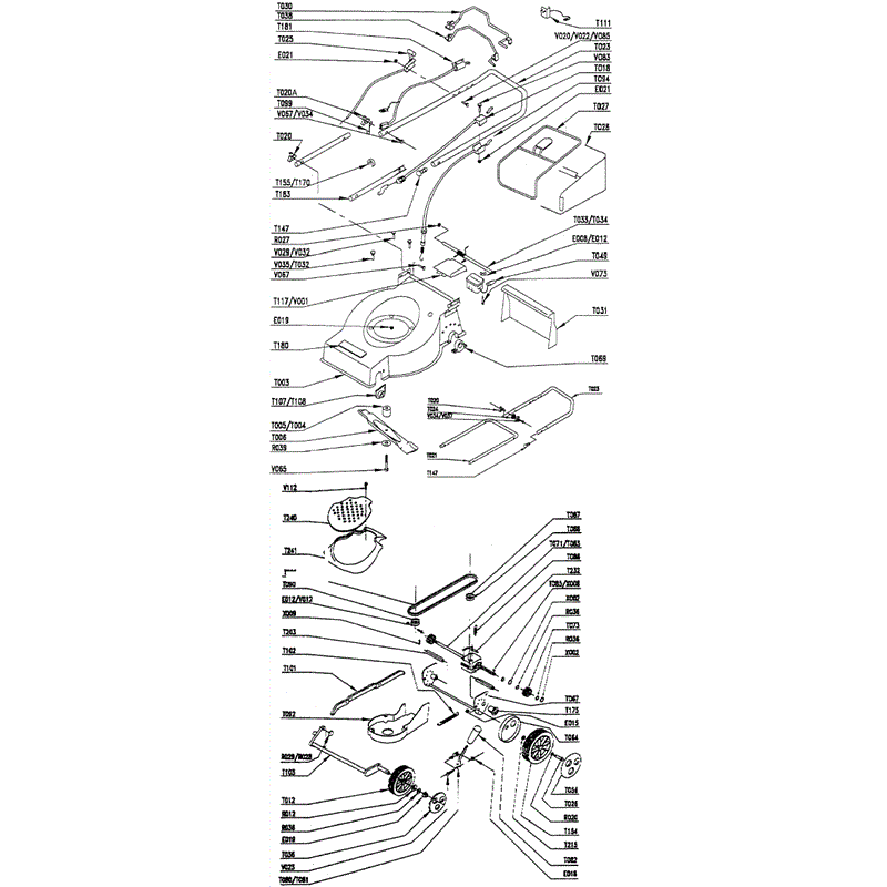 Mountfield Optima-Omega (MPR10059) Parts Diagram, Page 1