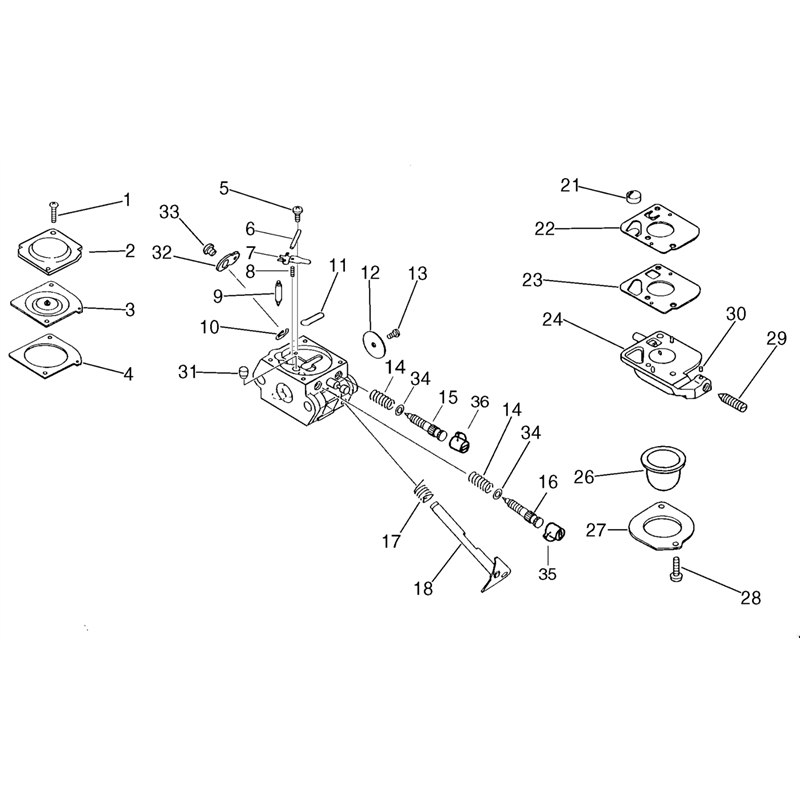 Echo ES-2400 (ES-2400) Parts Diagram, CARBURETOR