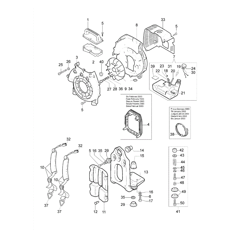 Efco SA2062 (2009) Parts Diagram, Page 2