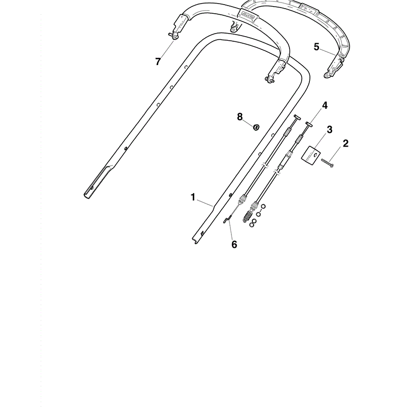 Mountfield 421PD Petrol Rotary Mower (2009) Parts Diagram, Page 3
