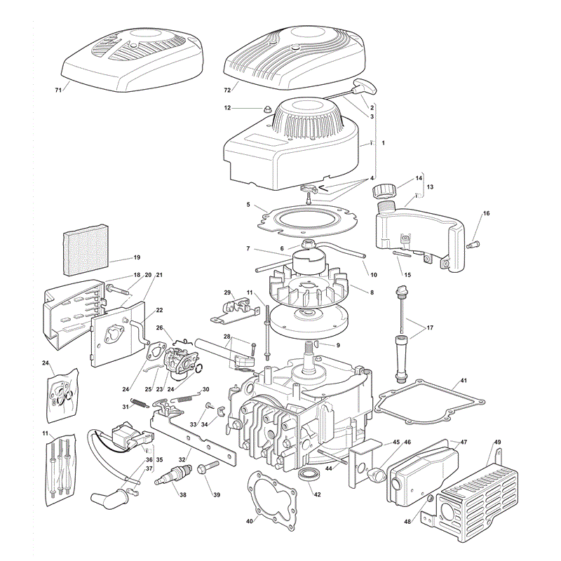 Castel / Twincut / Lawnking SV150M (2008) Parts Diagram, Page 1