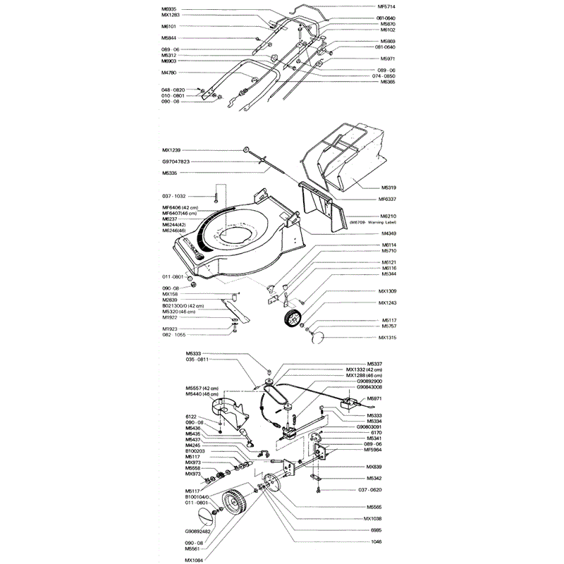 Mountfield Laser Delta (MP87202-402) Parts Diagram, Page 1