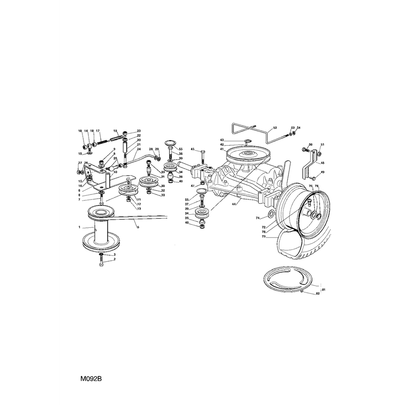 Mountfield 1436M Lawn Tractor (13-2651-14 [2004]) Parts Diagram, Transmission