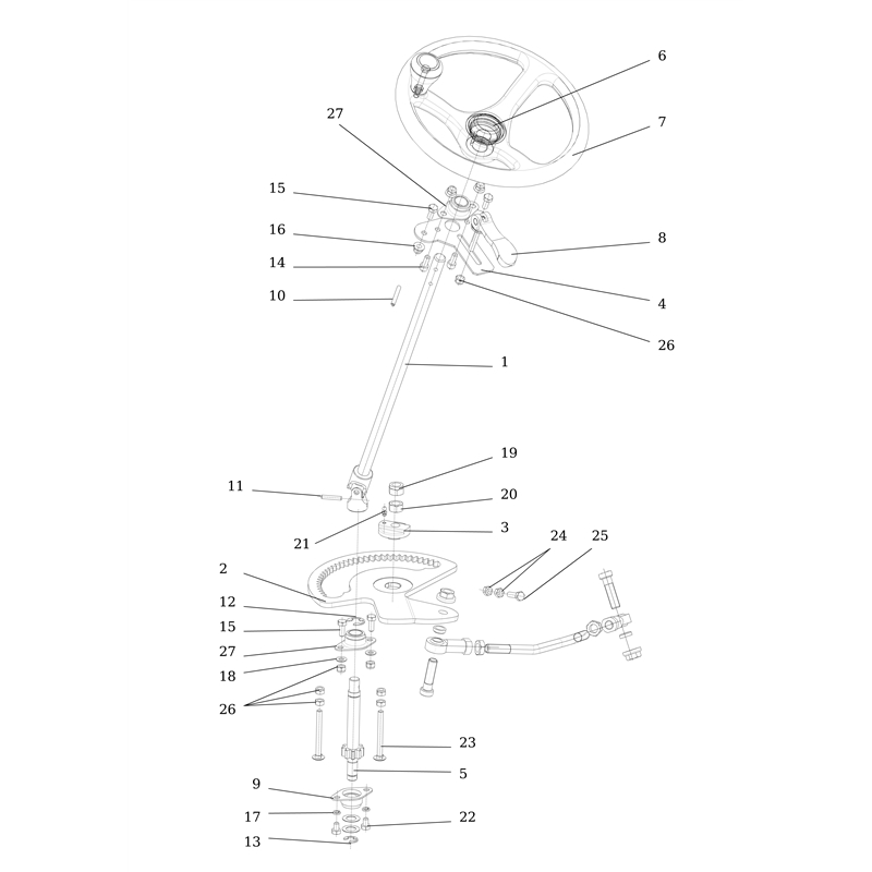Oleo-Mac CHEYENNE (B&S) Cat. 2017 (CHEYENNE (B&S) Cat. 2017) Parts Diagram, Steering arm