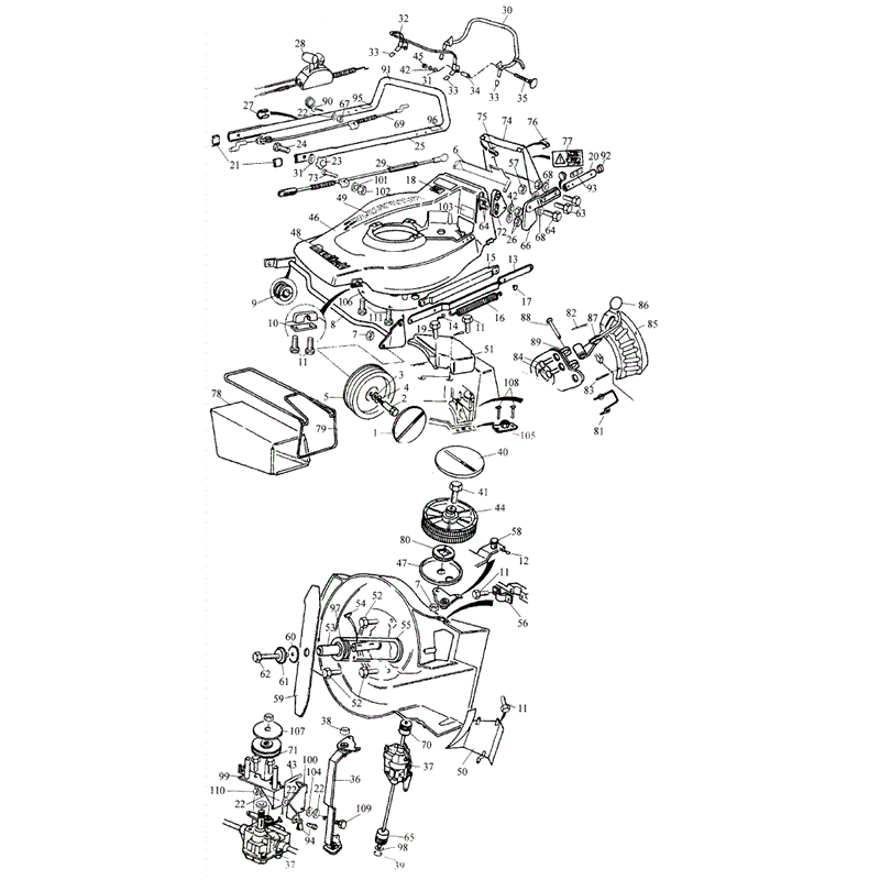 Mountfield Monarch (MP86501) Parts Diagram, Page 1