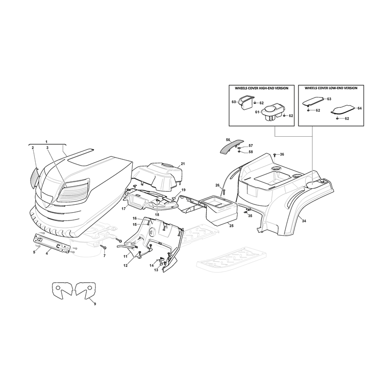 Mountfield MTF 98H Lawn Tractor (2T2610403-CAS [2023]) Parts Diagram, Body Work