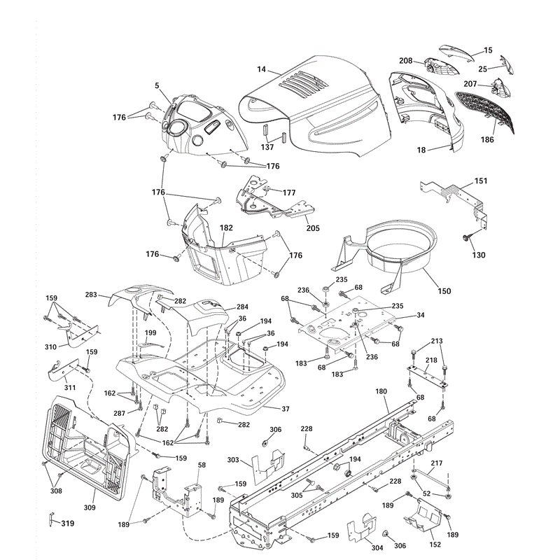 McCulloch M115-77RB (96041009900 - (2010)) Parts Diagram, Page 4