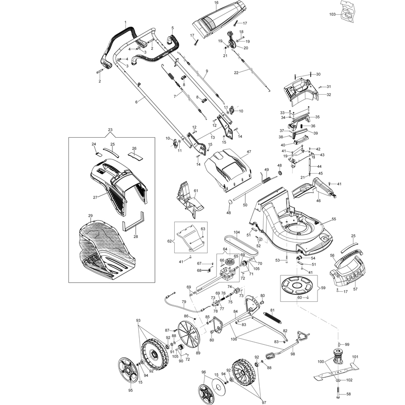 Oleo-Mac MAX 53 TBD ALLROAD ALUMINIUM (MAX 53 TBD ALLROAD ALUMINIUM) Parts Diagram, Illustrated parts list