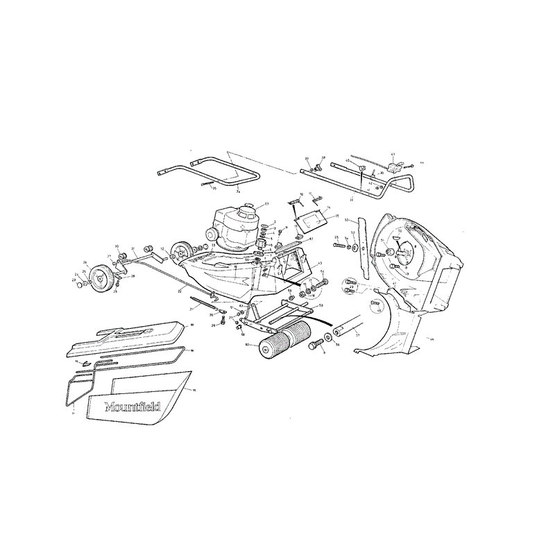 Mountfield MP83601 (01-1985) Parts Diagram, Page 1