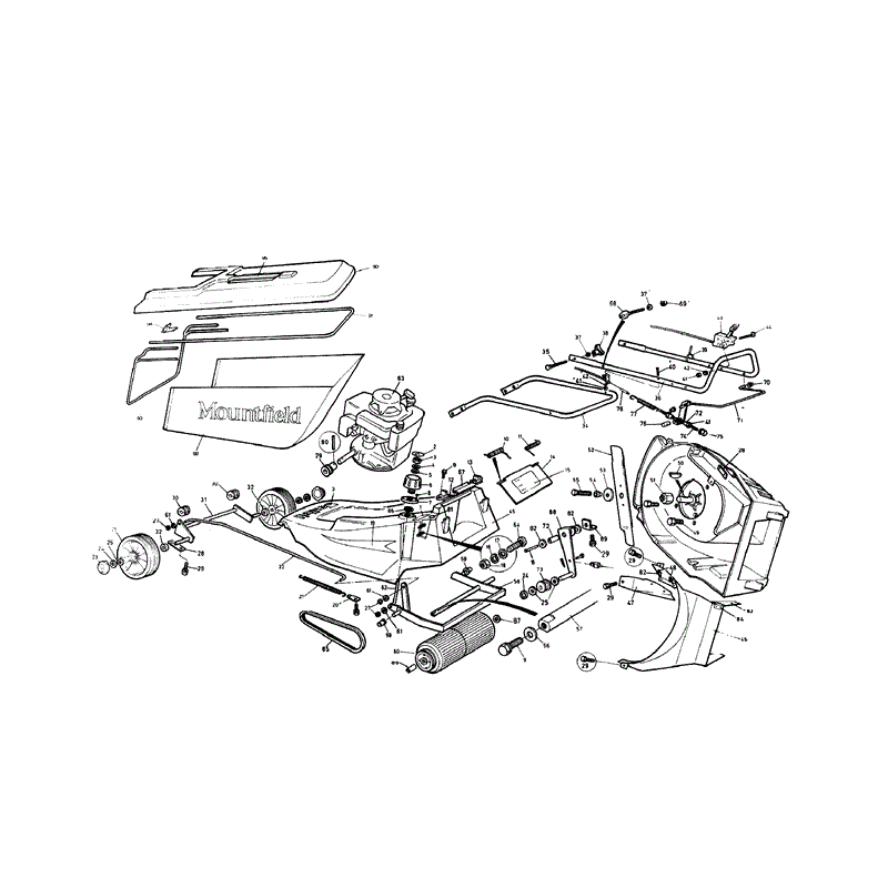 Mountfield MP841 (01-1986) Parts Diagram, Page 1