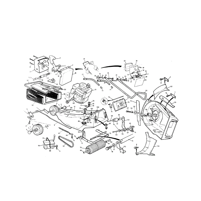 Mountfield MP84105 (01-1991) Parts Diagram, Page 1