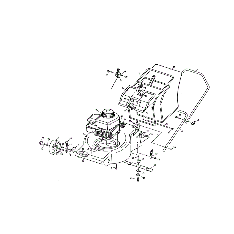Mountfield MP85017 (01-1992) Parts Diagram, Page 1