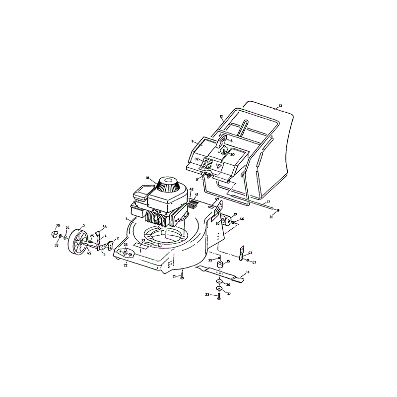 Mountfield MP85023 (01-1993) Parts Diagram, Page 1