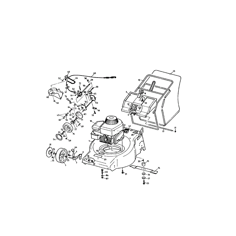 Mountfield MP85028 (01-1993) Parts Diagram, Page 1