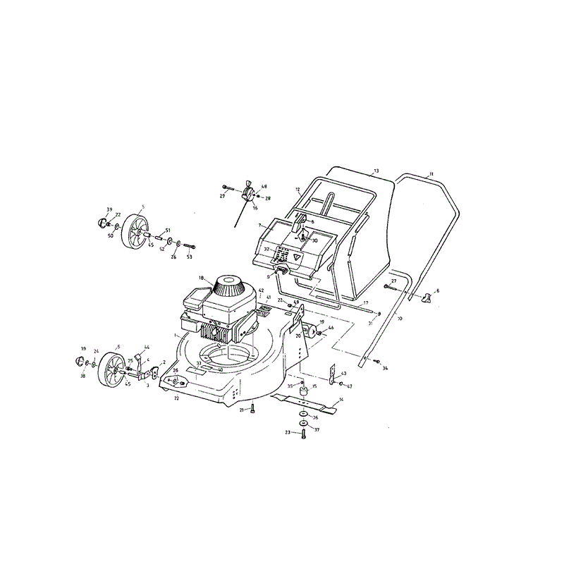 Mountfield MP85305 (01-1993) Parts Diagram, Page 1