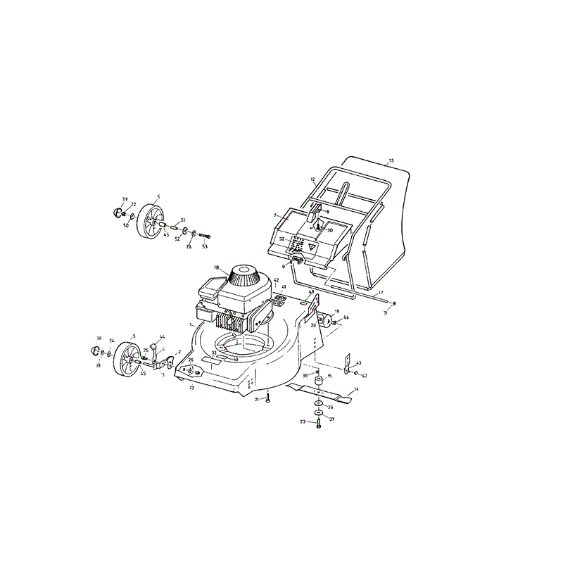 Mountfield MP85318 (01-1993) Parts Diagram, Page 1