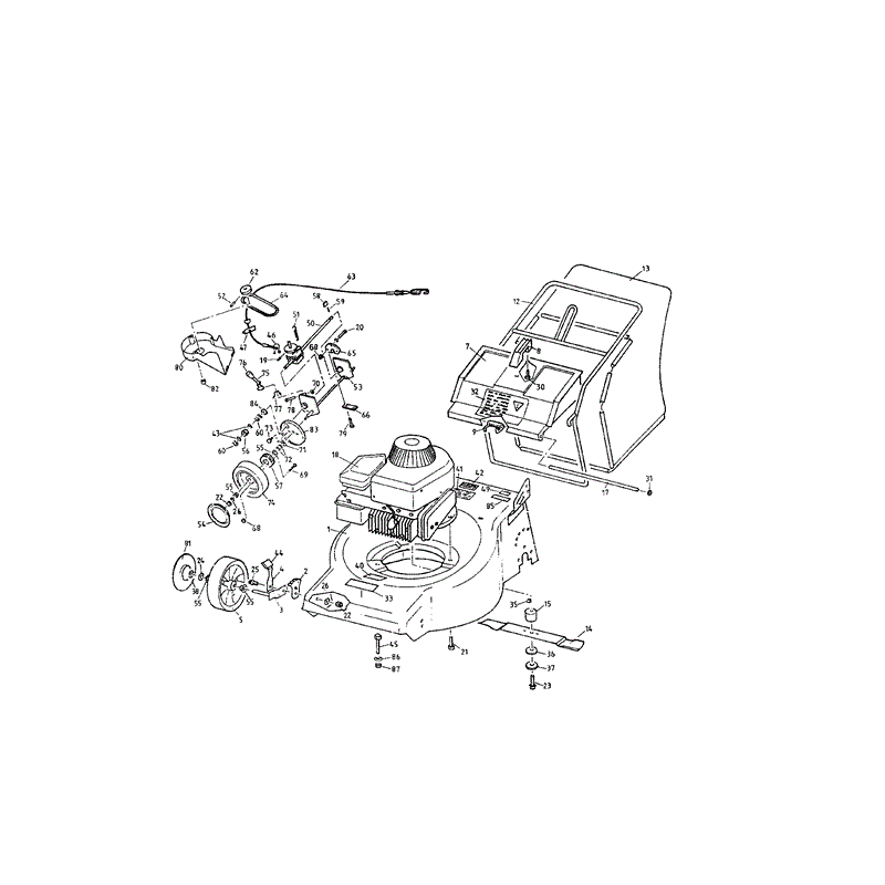 Mountfield MP85324 (01-1993) Parts Diagram, Page 1