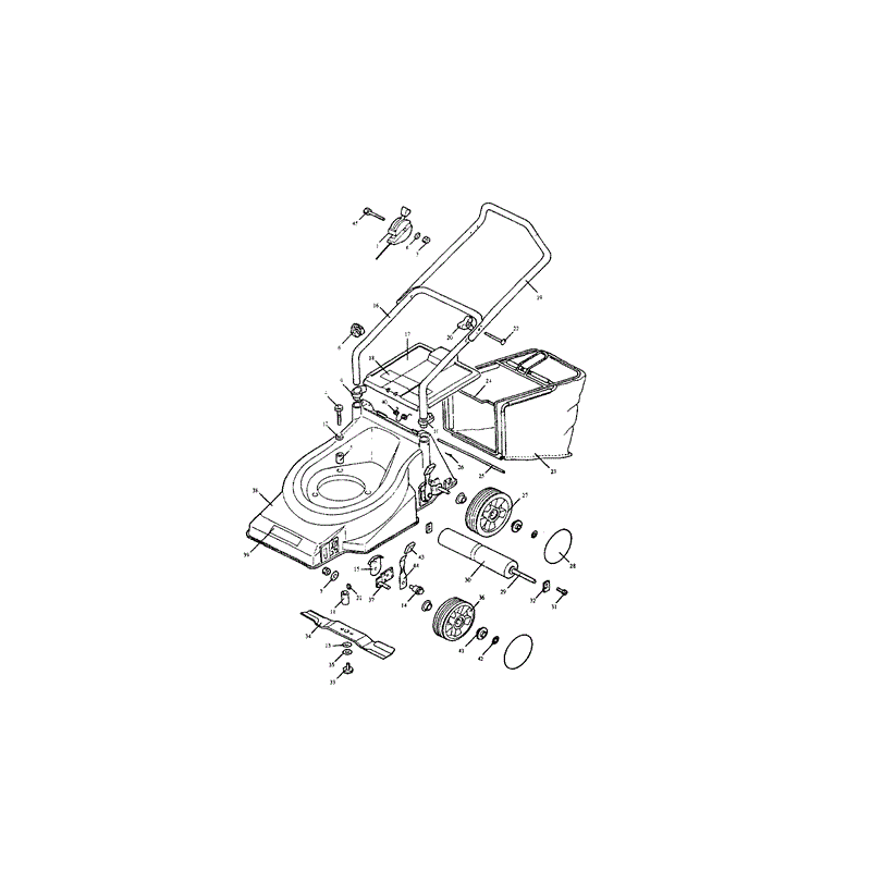 Mountfield MP85401 (01-1993) Parts Diagram, Page 1