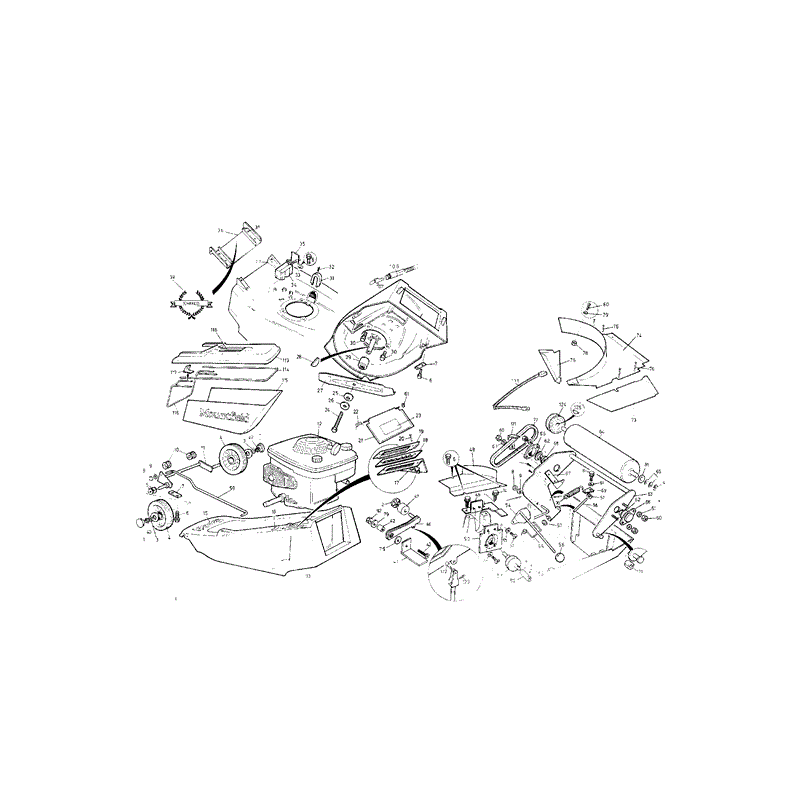 Mountfield MP83707 (01-1994) Parts Diagram, Page 1