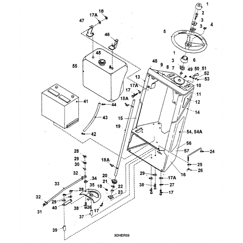 Hayter 15/38 (H1538) Parts Diagram, Console Assy