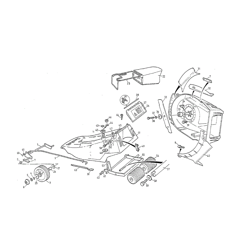 Mountfield MP83610 (01-1996) Parts Diagram, Page 1