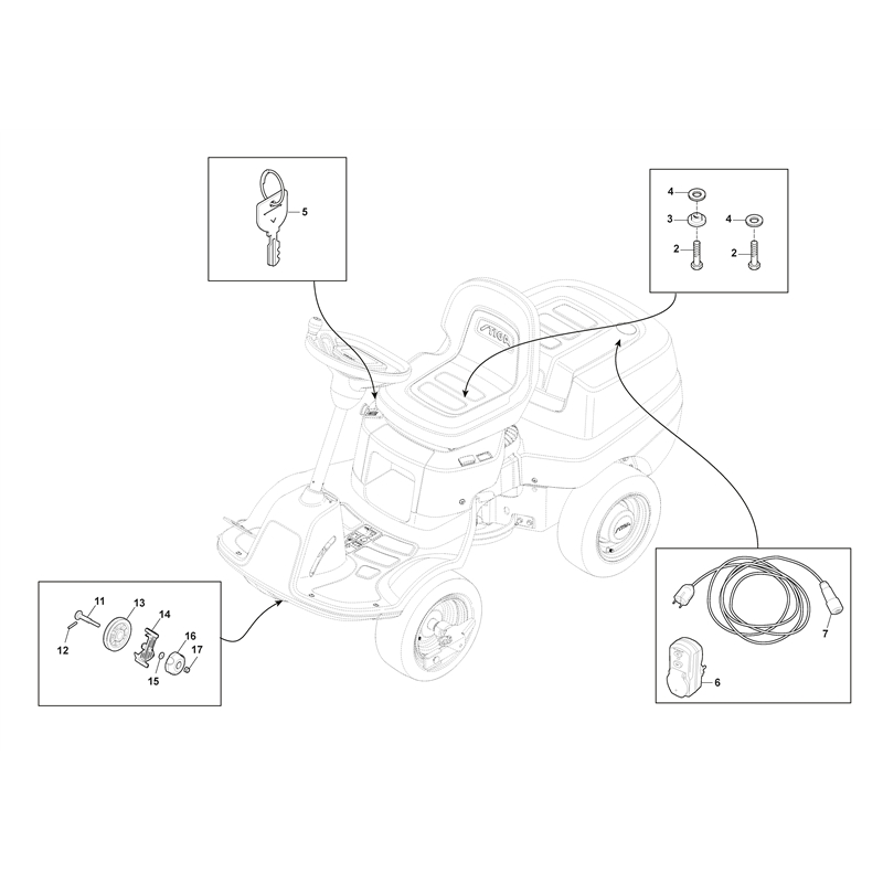 Stiga e-Park 220 (2F5828001-ST1 [2018-2021]) Parts Diagram, Assembly Parts_0