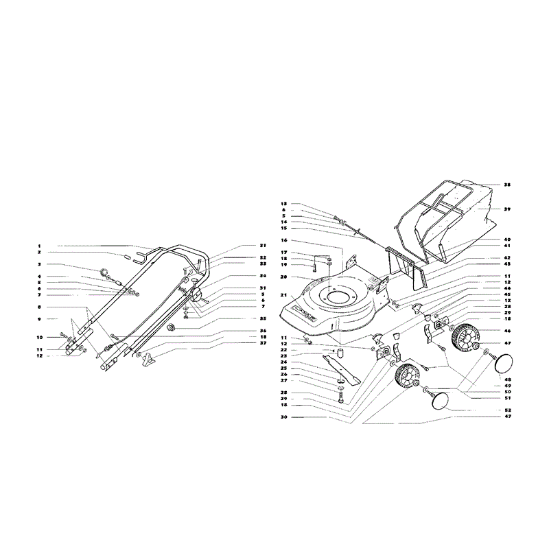 Mountfield MPR10003 (01-1998) Parts Diagram, Page 1