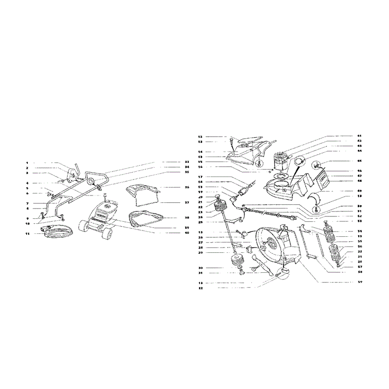 Mountfield MP84401 (01-2000) Parts Diagram, Page 1