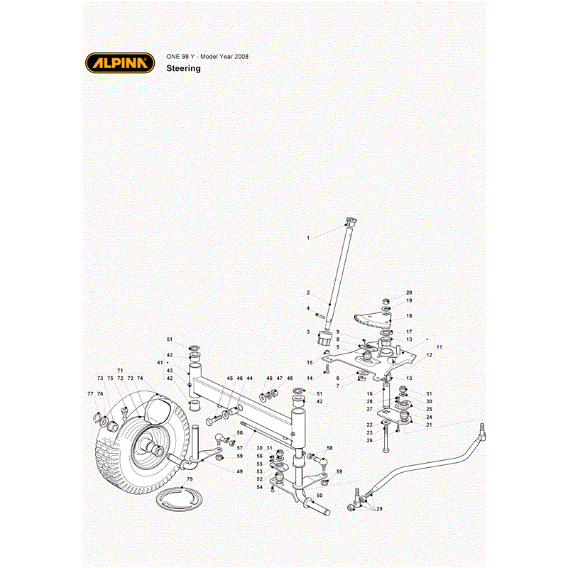 Alpina  One 98Y (2010) Parts Diagram, Page 5