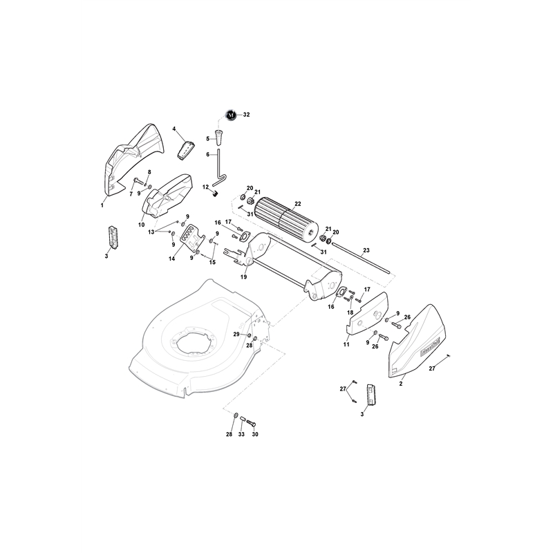 Mountfield S46R PD Li  (2020) (2020) Parts Diagram, Ass.Y Roller