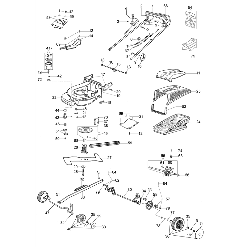 Oleo-Mac MAX 53 TK (K800) (MAX 53 TK (K800)) Parts Diagram, Illustrated parts list (Restyling 2011)