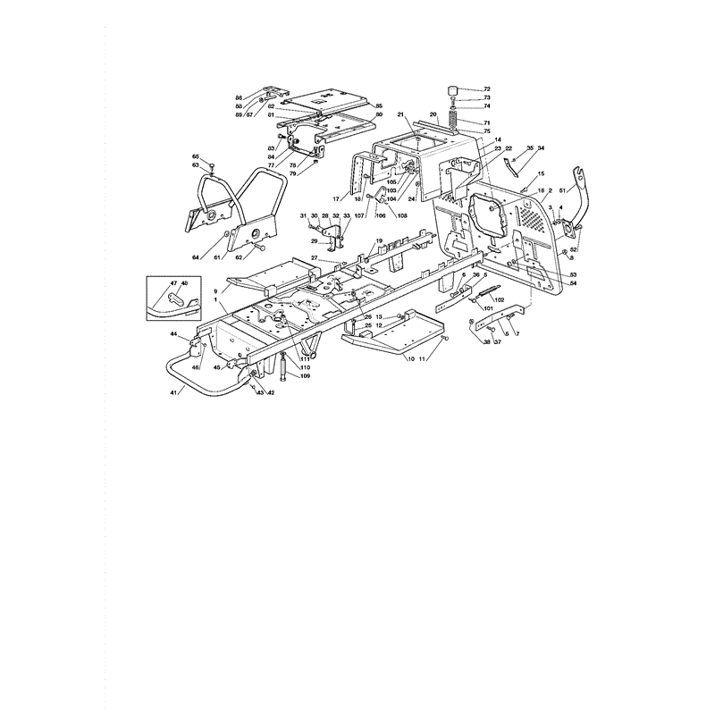 Mountfield 1440H Lawn Tractor (01-2001) Parts Diagram, Page 1