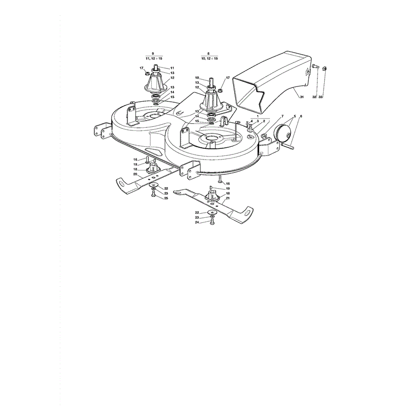 Mountfield 1440H Lawn Tractor (01-2001) Parts Diagram, Page 13