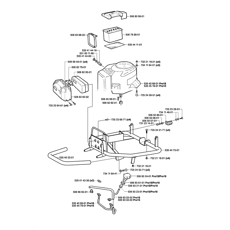 Husqvarna  Rider Pro 15 (2004) Parts Diagram, Page 10