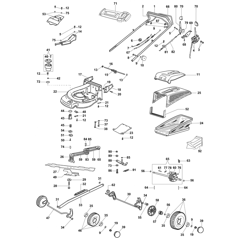 Oleo-Mac MAX 53 VBX Plus-Cut (MAX 53 VBX Plus-Cut) Parts Diagram, Illustrated parts list (Until May 2007)