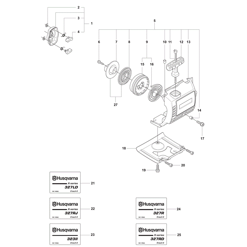 Husqvarna  323RII (2010) Parts Diagram, Page 13