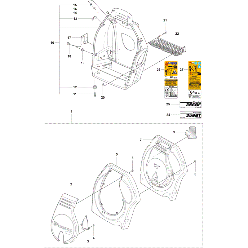 Husqvarna  356BTX (2009) Parts Diagram, Page 6