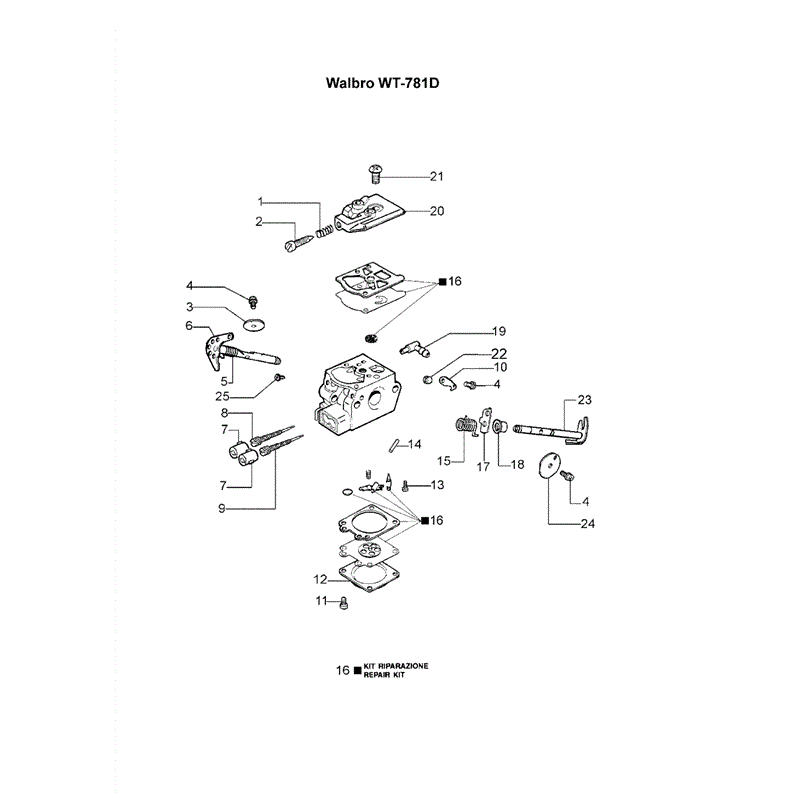 Efco MT3700 Petrol Chainsaw (2011) Parts Diagram, Page 6