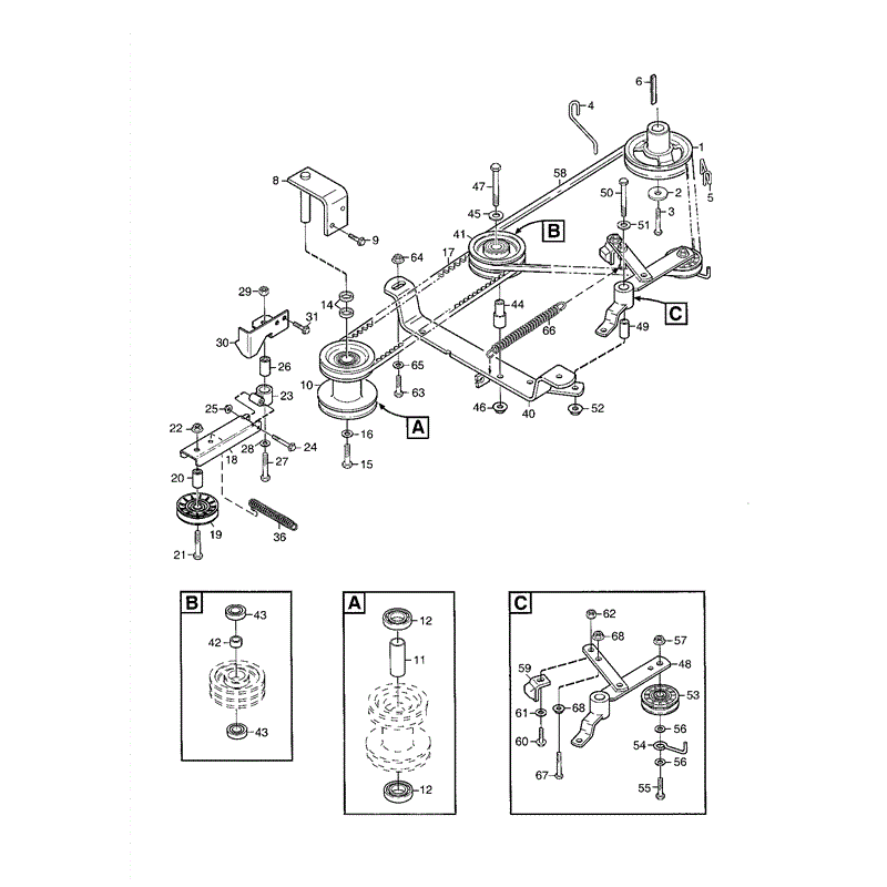 Mountfield 2105M Lawn Tractor (01-2004) Parts Diagram, Page 18