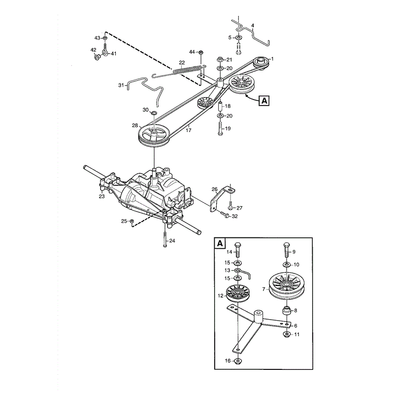 Mountfield 2105M Lawn Tractor (01-2004) Parts Diagram, Page 3