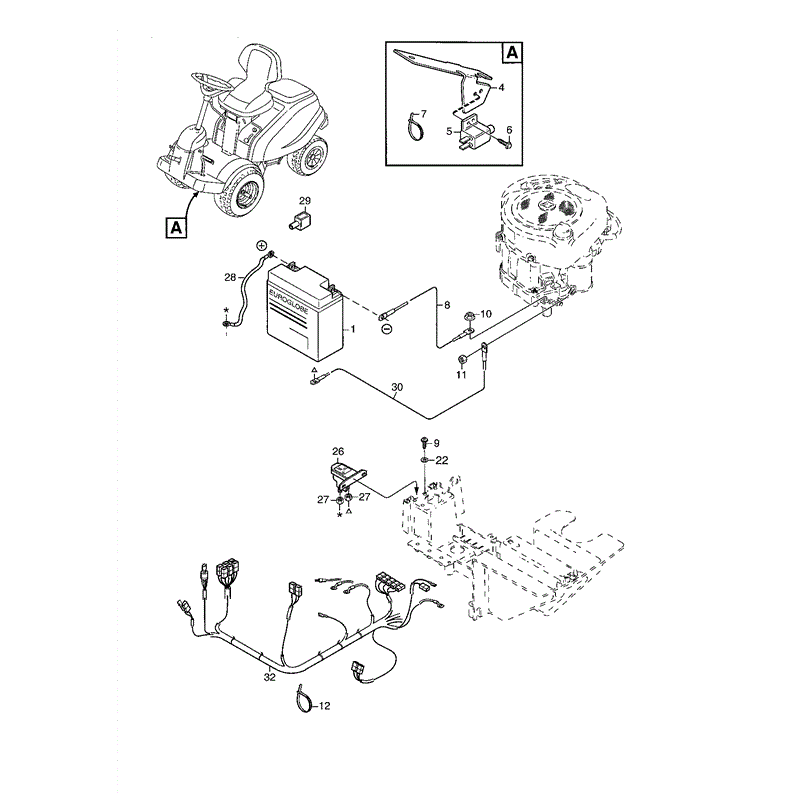 Mountfield 2105M Lawn Tractor (01-2004) Parts Diagram, Page 6