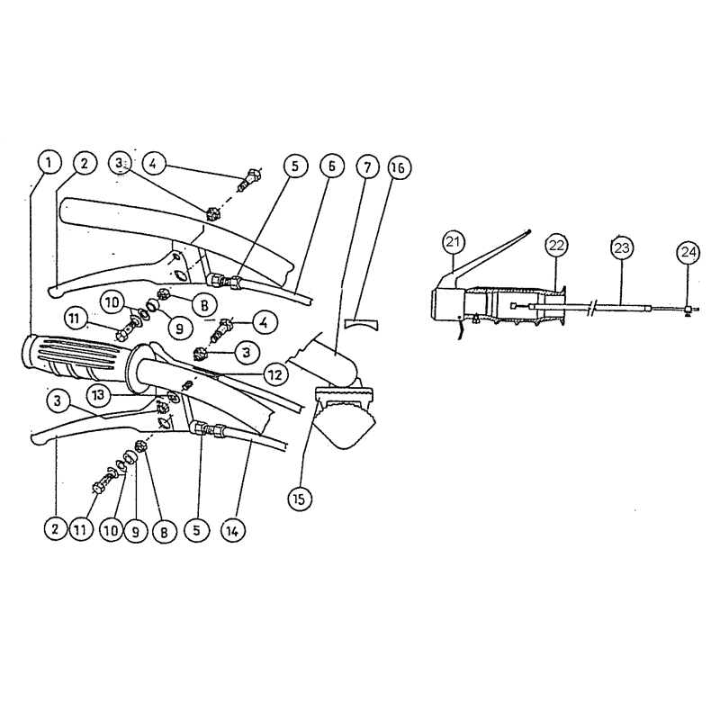 Bertolini 209 (209) Parts Diagram, Handlebar support MICRO51