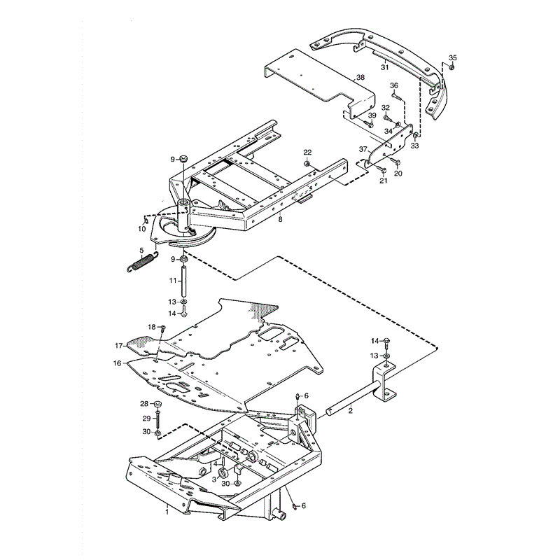 Mountfield 4125M Ride-on (01-2004) Parts Diagram, Page 7