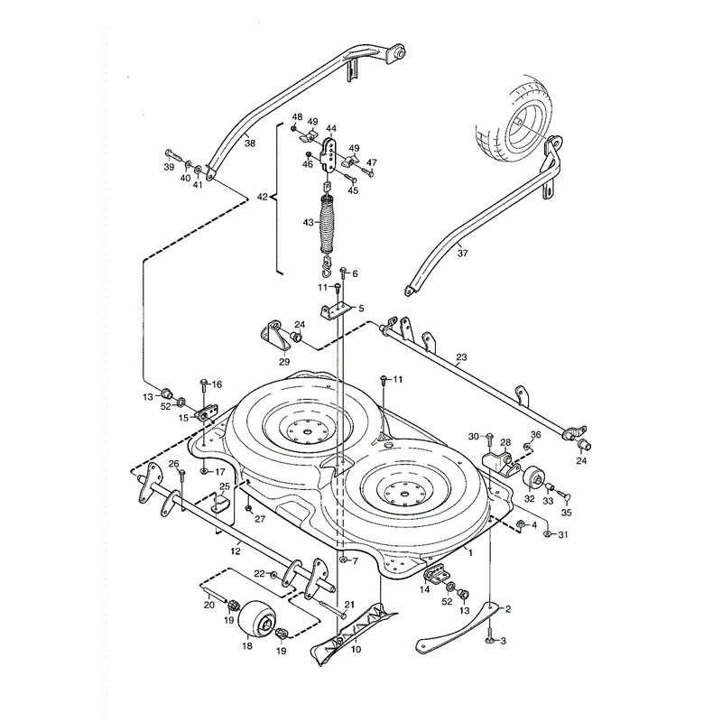 Mountfield 4155H Ride-on (01-2004) Parts Diagram, Page 11