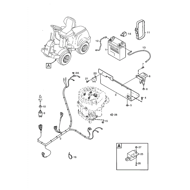 Mountfield 4155H Ride-on (01-2004) Parts Diagram, Page 5