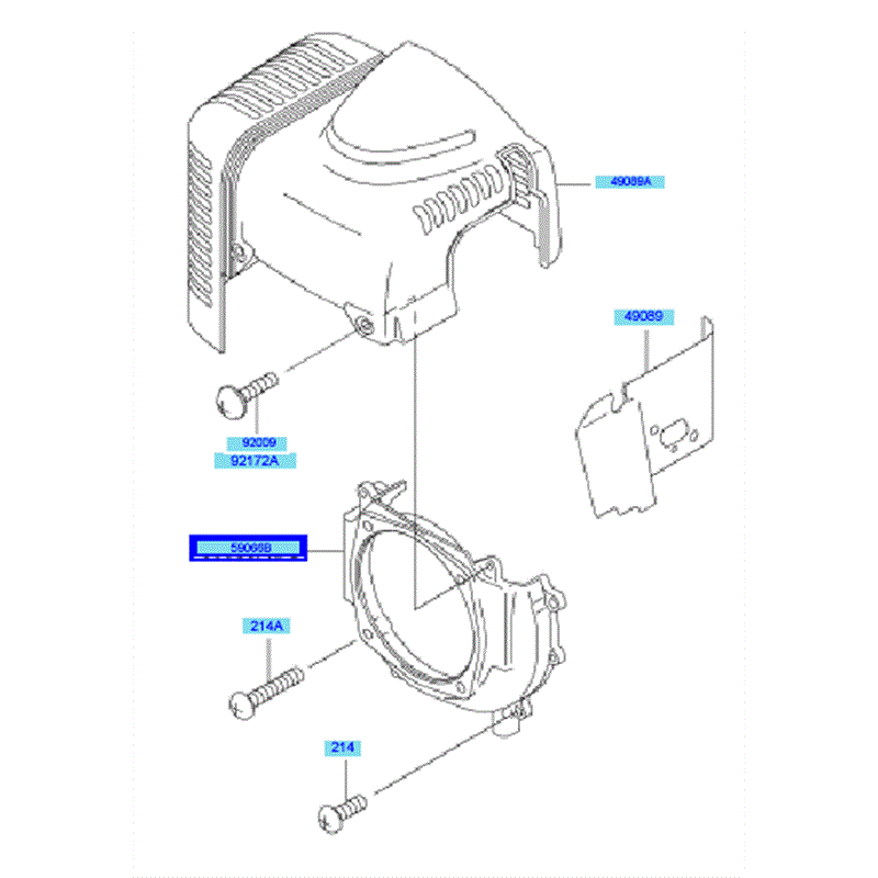 Kawasaki KBL45A (HA045A-AS50) Parts Diagram, Cooling Equipment